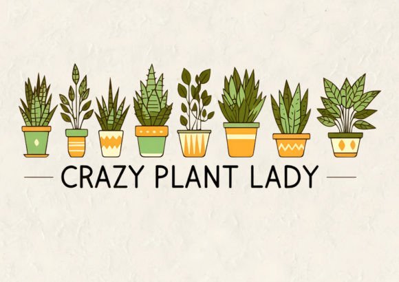Download Crazy Plant Lady T-Shirt Design - Shirt Collection