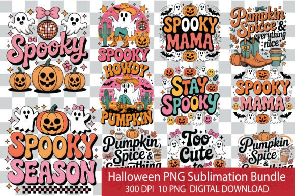 Download Halloween PNG Sublimation Bundle T-Shirt - Shirt Collection