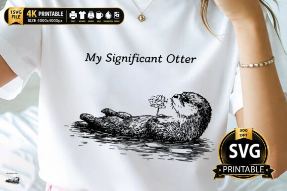Download My Significant Otter Love Design - Love design Collection