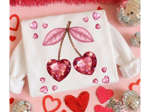 Download Retro Coquette Cherry Valentine Shirt Png - Shirt Collection