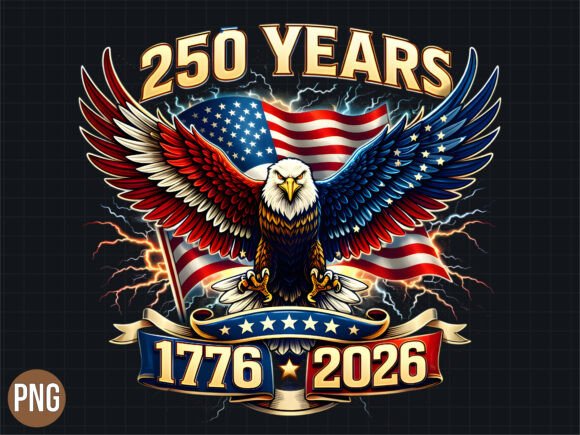 Download 250 Years Eagle 1776 2026 USA PND SHIRT - Shirt Collection