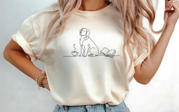 Download Coffee Dog and Books Lover T-shirt SVG - Shirt Collection