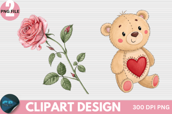 Download Retro Pink Valentine Clipart PNG - Premium Resources