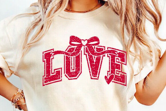 Download Varsity Valentine Shirt SVG Love Bow SVG - Shirt Collection