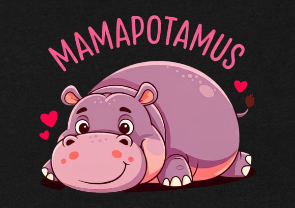 Download Mamapotamus T-Shirt Design - Shirt Collection