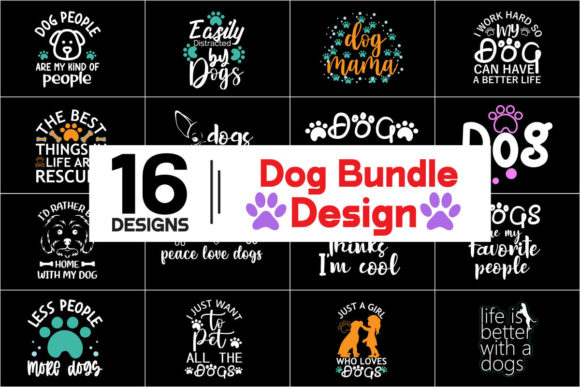 Download Dog Bundle T-shirt Design | Dog Bundle - Shirt Collection