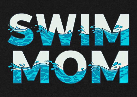 Download Swim Mom T-Shirt Design - Shirt Collection