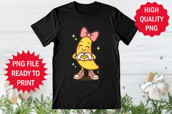 Download Cute Banana Lovers Show Love Design Art - Love design Collection
