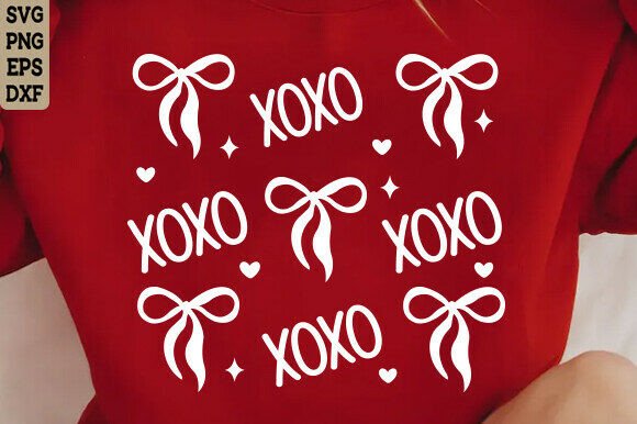 Download XOXO Valentine Bow SVG, Valentine Shirt - Shirt Collection