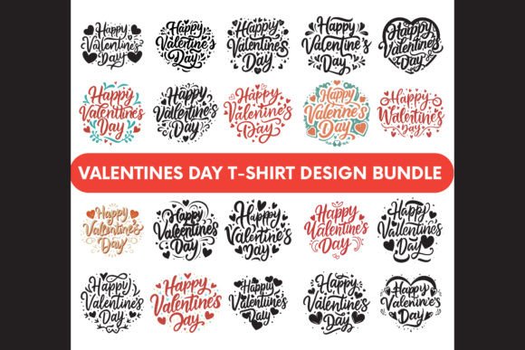 Download Valentine's Day T-shirt Design Bundle - Shirt Collection