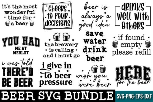 Download Beer SVG Bundle T-Shirt Design - Shirt Collection
