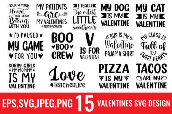 Download Valentines Day Svg Design Bundle - Valentines day Collection